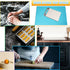 ANFU Stove Cover, Stove Covers for GAS Burners, Stove Top Cover Protector for Glass Electric Stove Washer Dryer, Waterproof Heat Resistant Silicone Baking Mat (27.6*19.7*0.04inch, Blue)
