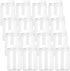 Fasmov 16 Pack 17 oz Plastic Jars with Screw on Lids Storage Jars with White Sealing Caps, Wide Mouth, BPA Free, PET Jars Bulk for Home & Kitchen Pantry Organization and Storage