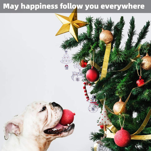 Laraine Christmas Tree Ornaments 3 Pieces 2021 Decorative Hanging Pendant of Car Charm Holiday Keepsake Gift Home Decor (Gift Set - B (2021))