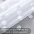 White Boho Curtains 96 Inches Long for Living Room Set 2 Panels Pocket Semi Sheer Pretty Crinkle Pom Dot Floral Curtains for Front Windows Aesthetic Bedroom Girls Decorations Decor 8 FT Floor Length