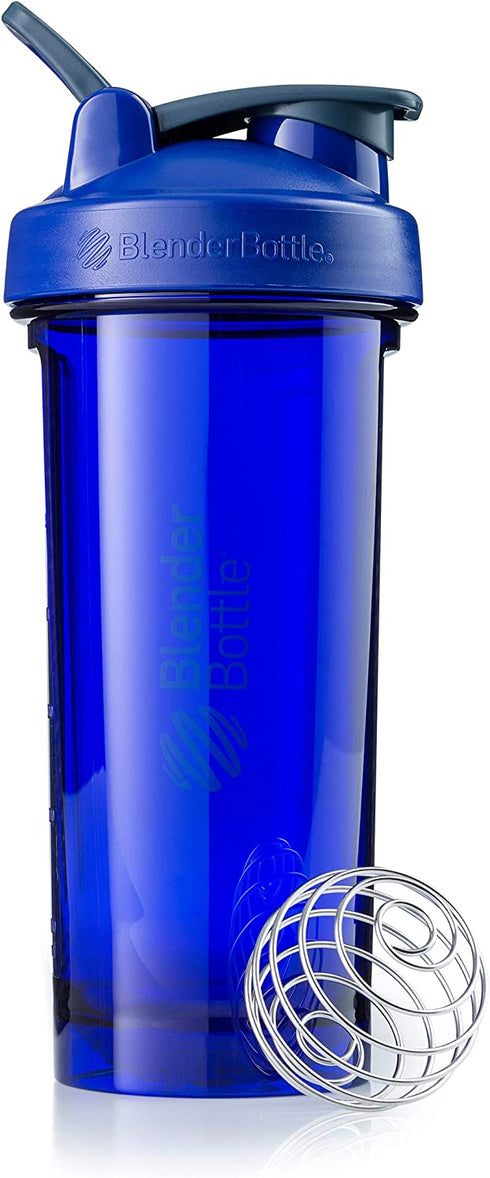 BlenderBottle Shaker Bottle Pro Series Perfect for Protein Shakes and Pre Workout, 28-Ounce, Ultramarine