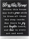 Bless this Home Wall Decor House Blessing Plaque - Housewarming Present for New Home Living Room Art or Farmhouse Entryway Sign - Homeowner Gift Religious Christian Decoration
