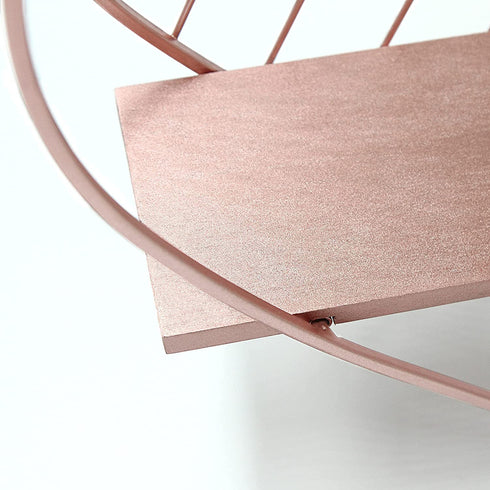 Afuly Rose Gold Floating Shelves Small Wall Shelf Wall Mounted Metal Heart Design Storage Romantic Love Shelf Bedroom Kitchen Bathroom Unique Cute Nursery Room Decor