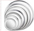 New Star Foodservice 50875 Pizza Pan/Tray, Wide Rim, Aluminum, 10 Inch, Pack of 6