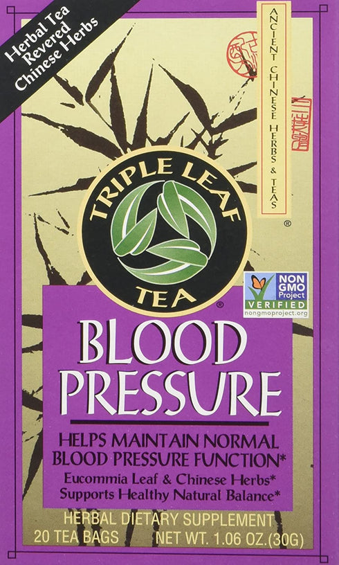 Triple Leaf Blood Pressure Tea Bags, 1.06 Ounce, 3 pk