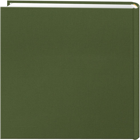 Fabric Frame Cover Photo Album 200 Pockets Hold 4x6 Photos, Herbal Green