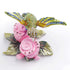 Hummingbird Figurine Hinged Trinket Box Decorative Jewelry Boxes for Ring - Hummingbird on Pink Flowers Figurine Collectibles