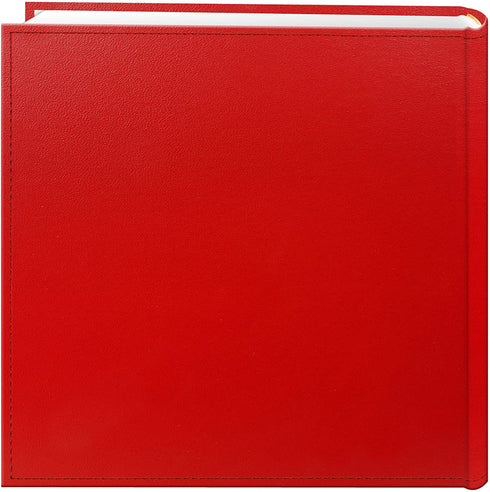 Pioneer Photo Albums 200-Pocket Sewn Leatherette Frame Cover Photo Album, 4 by 6-Inch, Red