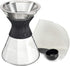 Brim 6 Cup Pour Over Coffee Maker Kit, Simply Make Rich, Full-Bodied Coffee Every Time, Set Includes Glass Carafe, SCA Measuring Scoop, Silicone Sleeve, and Healthy-Eco Reusable Filter, Black