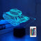 Lampeez Kids Army Tank 3D Night Light Optical Military Vehicles Illusion Lamp with 16 Colors Remote Control Changing Birthday Gift Idea Military Fan