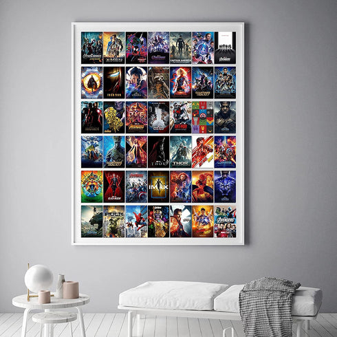 Movie Wall Collage Kit Pictures Movie Aesthetic Photo Collection Collage Wall Art Poster Decor for Boys Girls