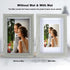 4x6 Shadow Box Frame, 4 Pack Picture Frame Set, Wall Picture Frame, Farmhouse Wood Rustic Picture Frames with Tempered Glass Gallery Wall Tabletop Display (light green, 4x6)