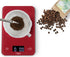 Ozeri Touch Professional Tempered Glass Digital Kitchen Scale, Red Engine