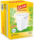 Glad Trash & Food Storage Medium Kitchen Drawstring Trash Bags 8 Gallon White Trash Bag, Gain Original Scent (Package May Vary), Fresh, 80.0 Count