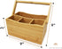 ROYALHOUSE Bamboo Utensil Holder And Organizer For Kitchen Countertop