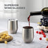 Triple Insulated Wine Tumbler With Lid (4 Pack) 12oz Stainless Steel Wine Glass Set- Insulated Tumblers Keep Drinks Hot & Cold for Outdoors, Beach, Picnics- Unbreakable Wine Glasses With BPA Free Lids