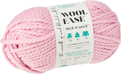 Lion 640-103D Wool-Ease Thick & Quick Yarn , 97 Meters, Blossom