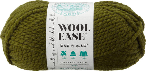 Lion 640-178F Wool-Ease Thick & Quick Yarn , 97 Meters, Cilantro
