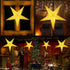 Paper Star Lantern, 8 Mode 50 LEDs Firework Fairy String Lights, Light up Hollow Out Star Hanging Decoration for Indoor Outdoor Room Wedding Christmas Party (Chic Style)