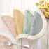 LOMOHOO Set of 4 Round Placemats 13 Inch Table Mats Boho Cotton Woven Mandala Tassels Heat Proof Washable Circle Place Mat for Kitchen Dining Wedding Farmhouse Home Decoration