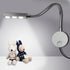 Plug Wired Flexible 3X 1W 85-265V Aluminum Gooseneck Led Wall Mount Light Sconce Lamp Lighting with Switch for Bedroom Reading & Multi-Purpose Lighting (Cool White Lighting)