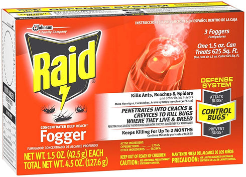 Raid Concentrated Deep Reach Fogger 1.5 Ounce (Pack of 1)