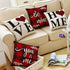 AVOIN Valentine's Day Saying Buffalo Plaid Throw Pillow Cover, 18 x 18 Inch Holiday Anniversary Wedding Cushion Case for Sofa Couch Set of 4