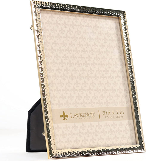 Lawrence Frames 713157 Metal with Hammer Effect, 5x7, Gold