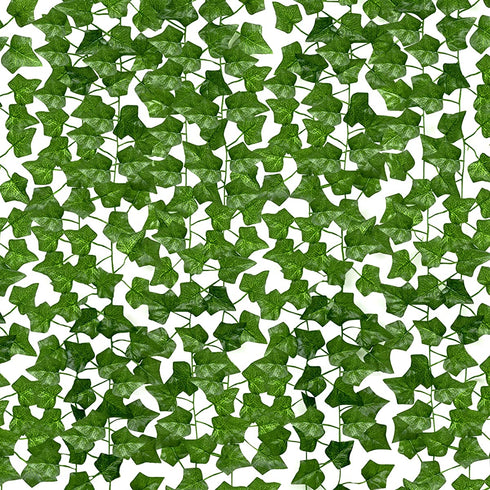 Joyhalo 24 Pack Fake Ivy - Vines Artificial Ivy Leaf Plants, Silk Ivy Garland Greenery Artificial Hanging Plant for Party Garden Outdoor Wedding Wall Decor