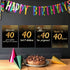 SCENE: YOURSELF Happy 40th Birthday Decorations for Men Women 40th Birthday Gifts 40th Birthday Party Decor 11.7" x 16.5" Unframed Paper Matte Lamination Set of 4 Posters Prints, Black Gold