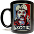 Joe Exotic - 11oz Ceramic Mug (BLACK) - Artwork on Both Sides - Funny - Quality Ceramic and Print - Foam Box Protection