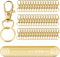 100PCS Gold Swivel Clasps Lanyard Snap Hooks with Key Rings, Key Chain Clip Hooks Lobster Claw Clasps for Keychains Jewelry DIY Crafts