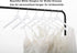 Premium Solid Wood Bridal Wedding Dress Hangers, Beautiful Wooden Shirt Suit Coat Jacket Clothes Hangers-360° Strong Swivel Hook-Extra Smooth Finish-Smoothly Cut Notches-10 Pack- White Color LM01B