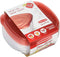 Rubbermaid TakeAlongs Sandwich Food Storage Containers, 2.9 Cup, Tint Chili, 4 Count