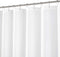 N&Y HOME Extra Long Shower Curtain or Liner 72" W x 108" H - Hotel Quality, Washable Fabric, White Bathroom Curtains with Grommets, 72x108