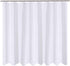 Fabric Shower Curtain Liner 96 x 78 inch XL Size, Hotel Quality, Washable, Water Repellent, White Bathroom Curtains with Grommets, 96x78