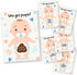 Baby Shower Games 66 Raffle Cards, Party Hearty, Poopie Emoji Scratch Off Lottery Tickets, 6 Winners 5 Different Losers, Gender Neutral, Silly Activity for Ice Breakers, Door Prizes