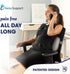 RELAX SUPPORT Office Chair Back Support Pillow RS11-X Lumbar Cushion for Upper and Lower Back Pain Uses Special Patented Technology Has Unique Lateral Convex Orthopedic Shape for a Pain Free Back
