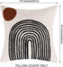 Merrycolor Boho Throw Pillows 18x18 Inches,Soft Woven Tufted Pillow Covers Square,Aesthetic Sun Pillow Case for Sofa Bedroom Living Room 1 Pcs