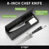 Kitchen Knife, Chef Knife - 8 inch Cooking Knife, Legendary Chef Sharp Knife - Meat Knife, Chefs Knife - German Steel, and Walnut Handle, Includes Finger Guard and Box