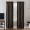 Sun Zero Oslo Theater Grade Extreme 100% Blackout Rod Pocket Curtain Panel, 52" x 84", Cocoa