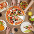 TeamFar Pizza Pan, 10? & 12? & 13.4?, 3 Pcs Pizza Pan Set Stainless Steel Pizza Pan Round Pizza Oven Pans Tray for Baking Serving, Healthy & Rust Free, Heavy Duty & Dishwasher Safe