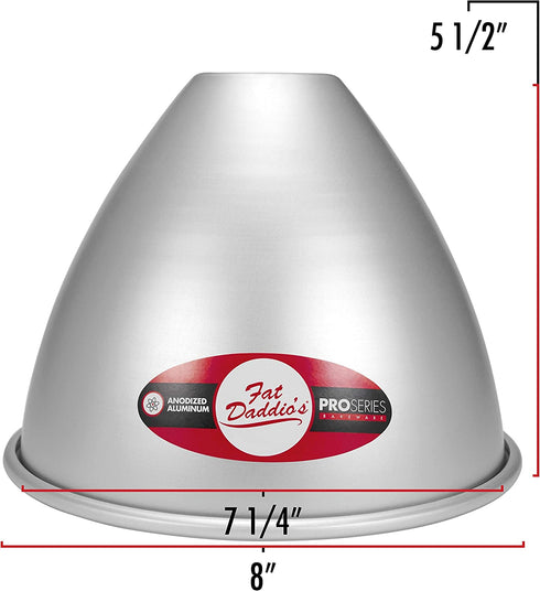 Fat Daddio's PDV-07 Dolly Varden Doll Cake Pan, 7.25 x 5.5 Inch, Silver