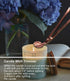 Fumaoln Candle Wick Trimmer Candle Accessory Set, 4 in 1 - Candle Wick Dipper, Wick Trimmer, Candle Snuffer and Plate Tray, Elegant Gifts for Candle & Aromatherapy Lovers - Rose Gold