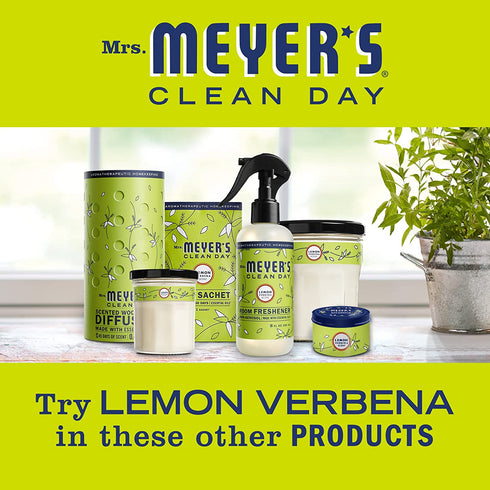 Mrs. Meyer's Room and Air Freshener Spray, Non-Aerosol Spray Bottle Infused with Essential Oils, Lemon Verbena Scent, 8 fl oz - Pack of 3