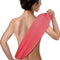 Evridwear Exfoliating Back Scrubber with Handles Two Sides for Body Shower Deep Cleans Skin Massages Invigorating Blood Circulation Men Women One Size (Back Scrubber Pink)