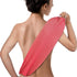 Evridwear Exfoliating Back Scrubber with Handles Two Sides for Body Shower Deep Cleans Skin Massages Invigorating Blood Circulation Men Women One Size (Back Scrubber Pink)