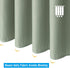 AmazerBath Sage Green Shower Curtain Waffle Shower Curtain, Fabric Shower Curtain Water-Repellent, 12 Metal Grommets, Premium Polyester, Heavy Duty, 72 x 72 Inches, Sage Green