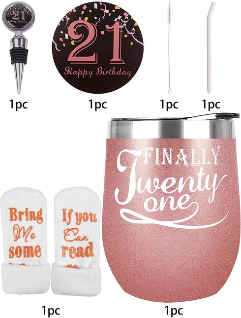 21st Birthday Gifts for Women, 21st Birthday Decorations for Women, Turning 21 Gifts for Women, 21 Birthday Tumbler, 21st Birthday, 21st Birthday Gifts, 21 and Fabulous Gifts for Women