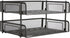 Mind Reader 2-Pack Stackable Metal Mesh File Holder Trays, Document Holder, Desktop File Organizer, Black